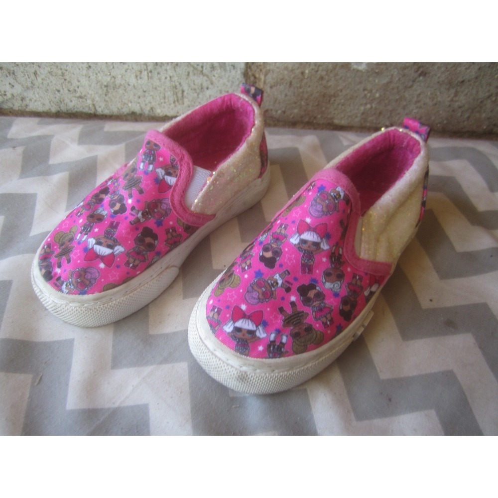 Girls Shoes Size 8 LOL Surprise Pink Canvas Slip On